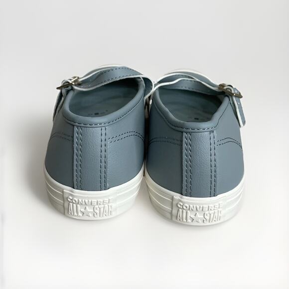 Converse Chuck Taylor All Star Dainty Mary Jane Women 8.5 Teal Blue White Shoe - Picture 7 of 9